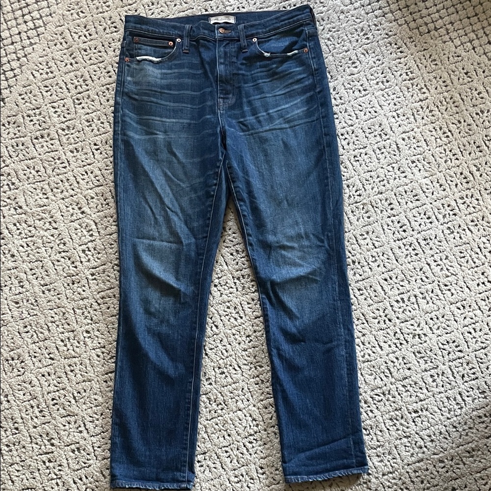 Madewell high-rise slim boyfriend jeans